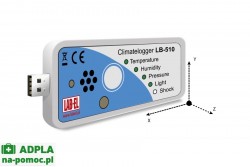 Rejestrator parametrów klimatu USB: miernik wstrząsu LB-510 A